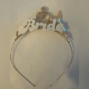 Bride Mermaid Headband Rhinestone Bridal Tiara Beach Bachelorette